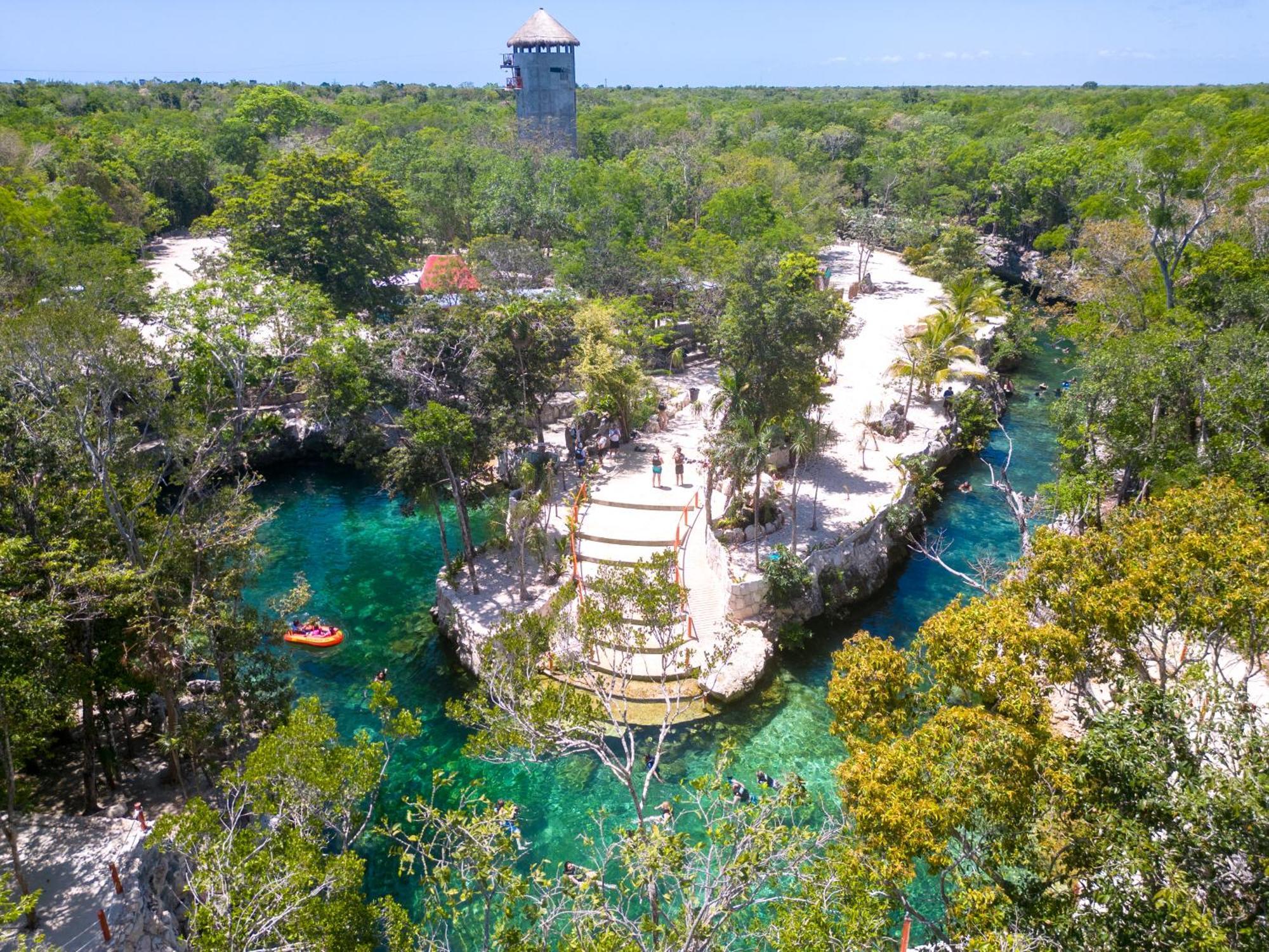 Hotel Casa Tortuga Tulum - Cenotes Park Inclusive Exteriör bild Cenote